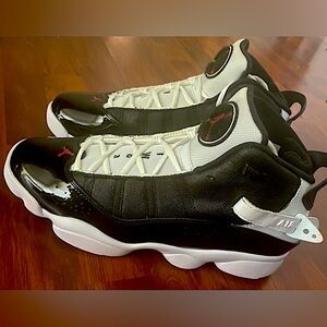 Black and red Jordan’s